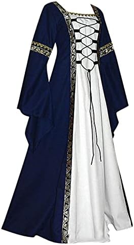 נשים רנסנס שמלת פיות נסיכת שמלה לנשף כריס צלב שרוך בטן בקרת מימי הביניים ויקטוריאני גותי שמלה