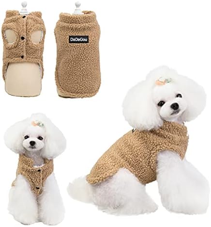 מעילי חורף של חורף כלב יילאי מחמד נוח מעילי פליס חמים בגור גור רך אפוד לבוש סוודר מזג אוויר קר לגורי כלבים קטנים