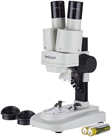 מיקרוסקופ סטריאו נייד של אמסקופ קידס 100-ז 20-40