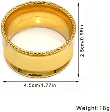 DLVKHKL מתכת מפית מפית טבעות מפיות אבזם למסיבות ארוחת ערב חתונות חתונות קבלות פנים קבלות משפחתיות