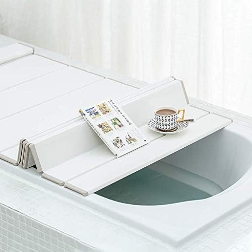 כיסוי בידוד אמבטיה לבן Accduer, לוח אחסון אמבטיה לחדר אמבטיה, כיסוי אמבטיה מתקפל לאורך זמן רב