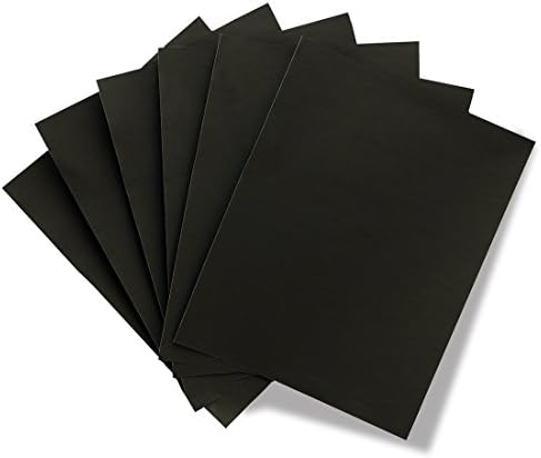 מוצרי Hygloss נייר צללית שחור - מעקב אחר ציור דיוקן נייר מלאכה - 5 x 8 אינץ ', 250 גיליונות