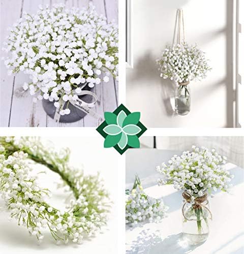 10 יחידות 30 חבורות תינוקות לבנים נושם פרחים מלאכותיים מגע אמיתי מזויף גיפסופילה פו צמחים לחתונה זר זרים