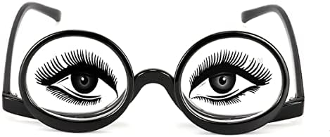 QueenBox +1.5 איפור מגדלים משקפי קריאה הפוך לן קוסמטי משקפי עיניים משקפי עיניים, שחור