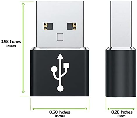 USB-C נקבה ל- USB מתאם מהיר זכר התואם ל- Sony Xperia 5 II עבור מטען, סנכרון, מכשירי OTG כמו מקלדת, עכבר, ZIP,