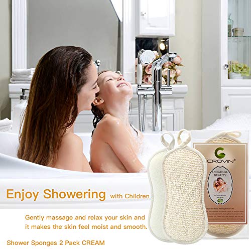 ספוג גוף של מקלחת קרובין לנשים לחתוך אמבטיה חפיסה חדשה של 2 של 2 של 2