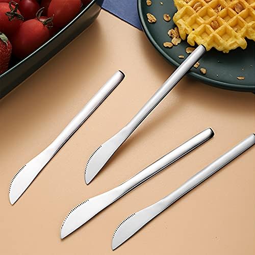 VANRA 5.8in סכינים קינוח 4 חלקים מוגדרים פלדת אל חלד לילדים סכין סכין סכין פירות חטיף הגשת סכינים