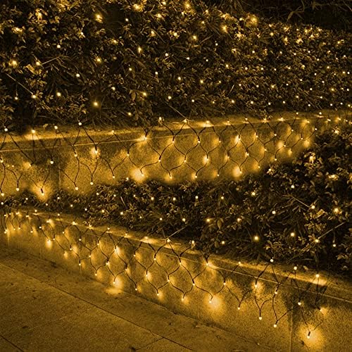 TW Shine Furning Outdoor, 200 LED 9.8ft x 6.6ft אטומי חג המולד אורות חג המולד אורות נורות עם 8