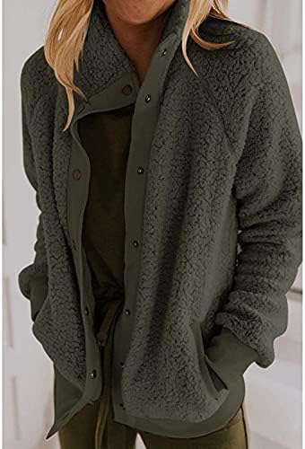 קולג 'קולג' סתיו טוניקה מעיל מזדמן נשים שרוול ארוך בצבע אחיד מעיל פוליאסטר מעוצב נוחות צוואר צוואר חם