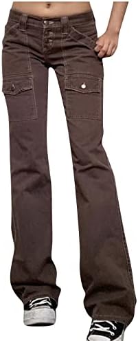 ג'ינס רחוב רטרו של Cokuera לנשים במכנסיים של מכנסי מיקרו-חתוכים מיקרו מכנסיים מכנסיים מזדמנים