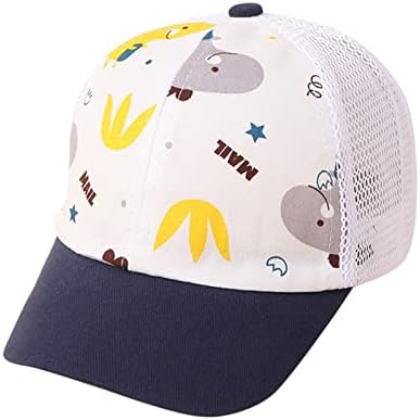 פעוט בני בנות לנשימה דינוזאור כובע אביב קיץ שמש כובע חמוד קריקטורה מודפס כובע פעוט קיץ כובע
