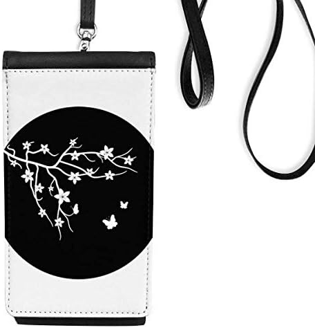 סניף סאקורה יפן פרפר יפן ארנק טלפון ארנק תליה כיס נייד כיס שחור