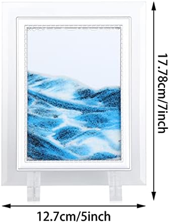WYBFZTT-188 תלת מימד נוף חול תמונת חול מסגרת נוף נוף ציור זכוכית זכוכית קישוטים שולחן קישודים
