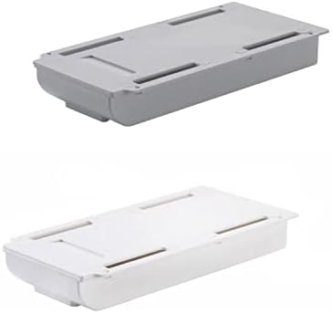 GOFIDIN 2PCS תיבת אחסון נסתרת עצמית קופסת אחסון פשוט מתחת למגירת שולחן מארגן ארגון אבק אבק מארז אחסון