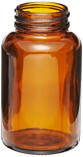 קימבל סוג III סודה-ליים זכוכית ענבר עגול פה רחב בקבוק אריזה ללא כובעים, קיבולת 4oz