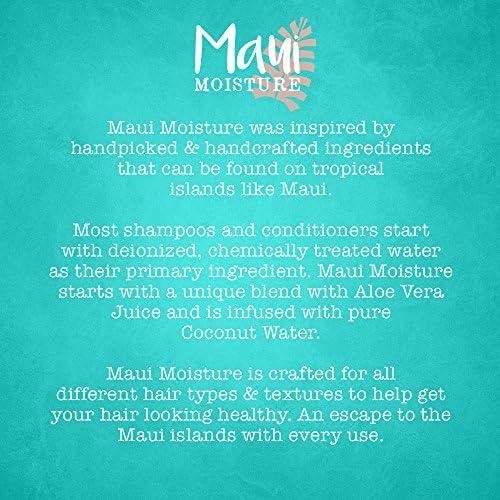 Maui Moiture Lopyn and Restore + סיבי במבוק נפח נפח ערפל, טיפול ריסוס מעובי שיער כדי להחיות שיער