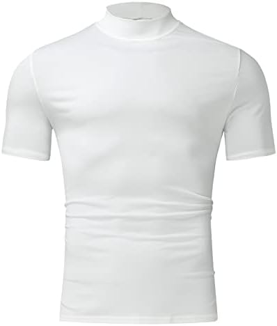 חולצות טריקו אימון של ZDDO גברים עם גברים עם שרוול קצר בצבע אחיד צבע אחיד שריר אתלטי שריר תחתונים.
