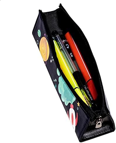 מארז עיפרון גרוטקר, כיס עפרון, מארז עט, כיס עט, כיס עפרון קטן, דפוס חללית של גלקסי פלנט