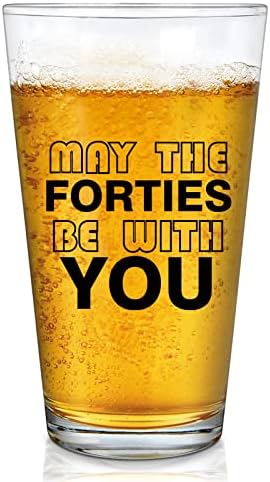 מתנת יום הולדת 40 של וואיפארו, שנות הארבעים יהיו איתך כוס בירה, מתנות חג מולד ליום הולדת לגברים נשים שמלאו