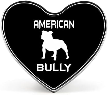 אמריקאי בריון כלב דש פין לב סיכת תג תכשיטי אמנות קישוט עבור בגדי שקיות מתנה לחתונה
