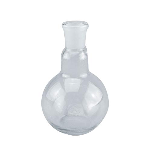 Adamas-Beta Borosilicate זכוכית 150 מל קיר כבד צוואר יחיד בקבוק עגול תחתון שטוח עם 19 מפרק חיצוני מתחדד