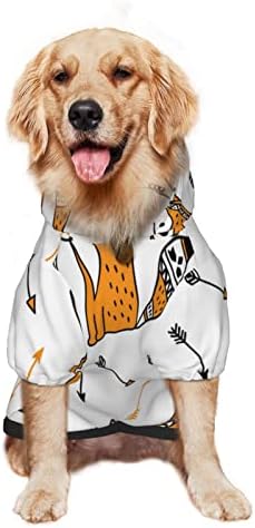 קפוצ'ון גדול של כלבים חמוד-צייד-צייד-חץ סוודר בגדי חיות מחמד עם מעיל תלבושת חתולים רכה