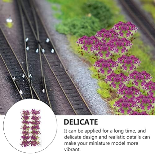 יארדווה רכבת קישוט דגם רכבות מיניאטורות פרח אשכול דשא פרח: 2 קופסות עשה זאת בעצמך סטטי דשא ציצים עבור רכבת נוף