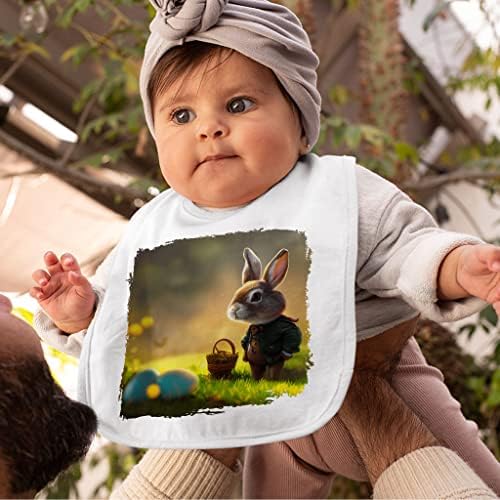 ארנב פסחא חמוד אמנות ביקוף תינוקות - צבעי האכלת תינוקות צבעוניים - ביקורים גרפיים לאכילה