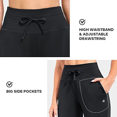 מכנסיים מרופדים לנשים מכנסי טרנינג עמידים למים עמידים למותניים גבוה