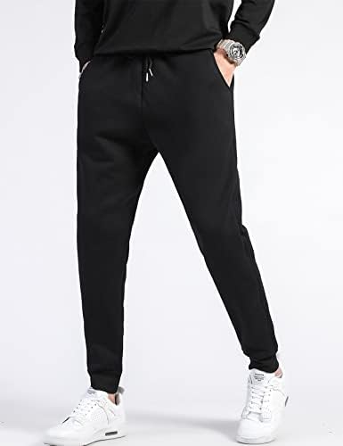 מכנסי פליס חמים של גברים של פליגו מכנסי טרנינג מרופדים מכנסיים חורפים מכנסי רץ פעילים