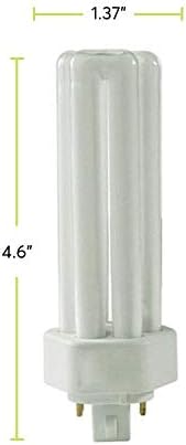 תאורת סטרל-13 וואט פלד ג 'יקס23 2 פינים בסיס מנורות פלורסנט קומפקטיות 120 וולט 4.6 אינץ' 680 ליטר מראה