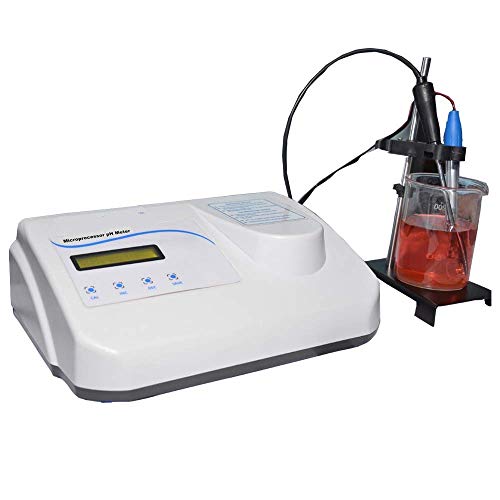 מד pH מבוסס מיקרו-מעבד Yantra 220V עם אחסון זיכרון של 1000 דגימות עם טווח pH של תצוגת LED של 0-14.