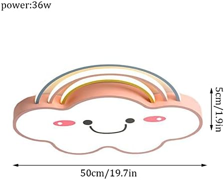 אורות תקרה של ATAAY, 36 וואט LED סומק סומק תאורת תקרה, אישיות יצירתית עיצוב ענן מנורת תקרת ברזל מחושל, קרוב