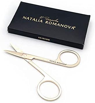 Natalia Romanova® - מיני מספריים, זהב, מספריים ריסים, מספריים קוסמטיים, ריסי רצועות רוסיות