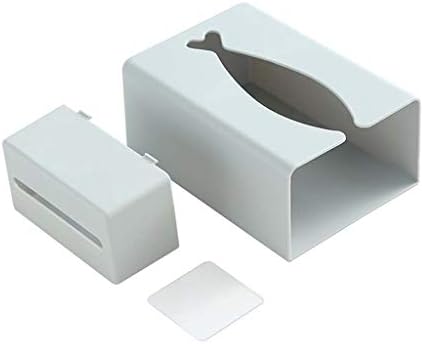Rahyma Weiping - קופסת רקמות רכבה על קיר טוארה נייר אחסון מארז שקית זבל שקית זבל מחזיק קופסת רקמות אפור