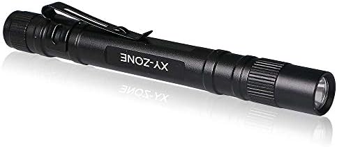 אזור XY 5 יחידות עט LED פנס 1000 לומן מנורה קליפ מיני שחור 507 פנס פנס פנס פנס מופעל על ידי 2 סוללת
