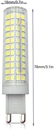 תאורה גרם 9 נורות לד לבן טבעי 4000 קראט ניתן לעמעום נורות נברשת 15 ואט 120 וואט נורה שווה ערך 136