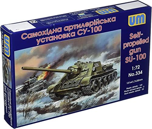 72334 1/72 סובייטי צבא סו-100 נגד טנק הנעה עצמית אקדח פלסטיק דגם