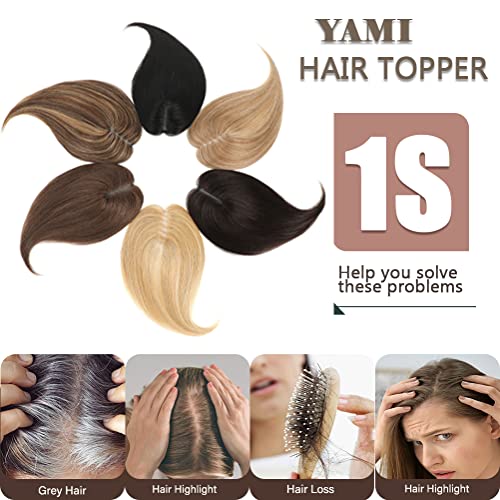 יאמי כיסויי שיער לנשים אמיתי שיער טבעי משודרג שוויצרי בסיס כיסויי שיער לנשים שיער קליפ בתוספות למעלה שיער