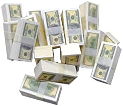 שינה 300 יחידות מיניאטורי דולרים מזויף כסף אבזר כפול צדדי מודפס 100 דולר שטרות מיני כסף