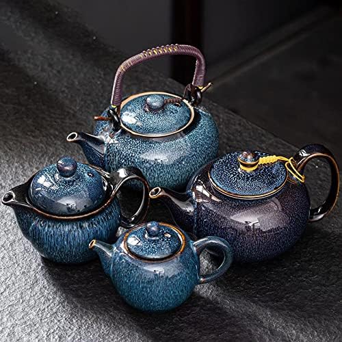 סיר תה סיני מעודן זיגוג כוכבי זישה קומקום קרמיקה קומקום קיבולת גדולה סיר יחיד קרמיקה קונג פו תה תה יצרנית