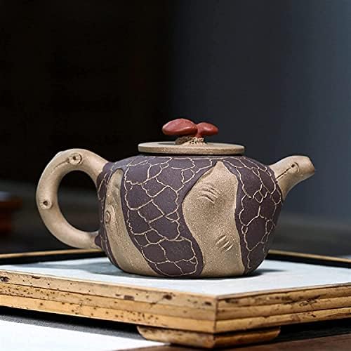 Sogudio Herbal Pea Poace Teapot 250 מל יצירתיות סיר חרס סגול סיר תה בעבודת יד בהתאמה אישית של