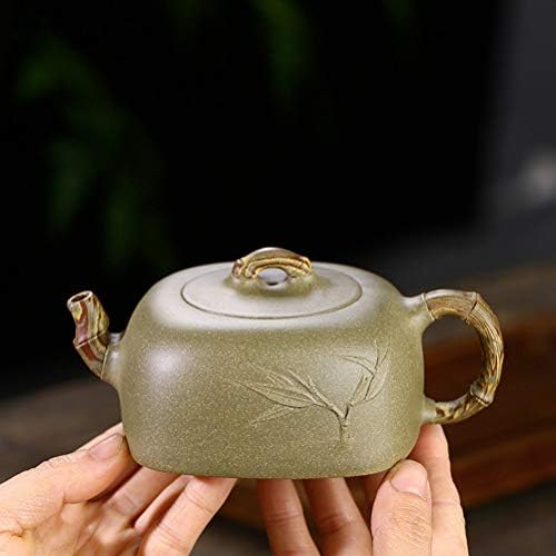 WIONC במבוק חריזה בסגנון סיני סיר תה סגול חרס סגול מסנן קומקומי קומקום סט תה בעבודת יד 260 מל