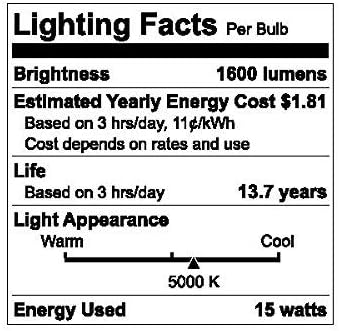 ג ' נרל אלקטריק קלאסי 2-מארז 100 וואט שווה ערך אור יום ניתן לעמעום א21 מנורת גוף תאורה לד
