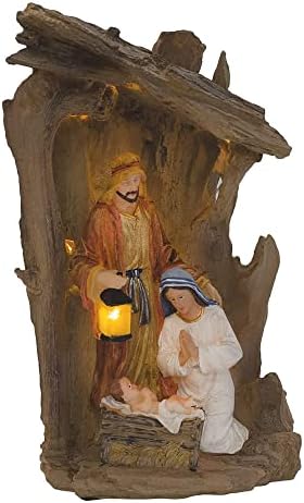 שלוש קינגס מתנות המתנות המקוריות של חג המולד סחף קרש קדוש LED LED-UP 14 x 8.5 טבלת הילדות הפולסטית העליונה.