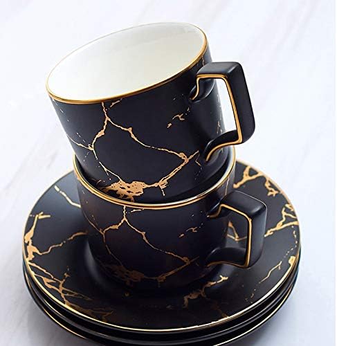 כוס קפה קרמיקה של קוגוקס כוס צלוחית כוס צלוחית סט 200 מל כוס תה נורד