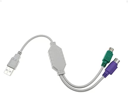 WDBBY USB ל- PS/2 נקבה לעכבר + ממיר ממשק מקלדת USB ל- 2 כבל מתאם נקבה 6 פינט