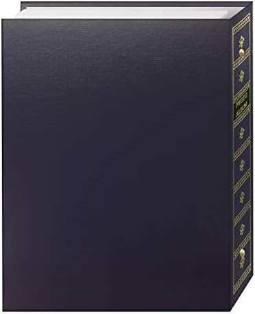 אלבומי תמונות של פיוניר APS-247/BB 3-טינג 'BAY BAY BAY עור עור כחול עם אלבום תמונות מבטאים זהב