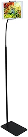 טאבלט רובפין רצפת מעמד גמיש גוזל גוונון מחזיק טבלאות מסתובב עם 3 קטבים ניתנים לפרק, בסיס יציב, תואם לטאבלט,