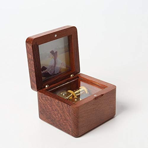 קישוטי הקישוטים של Haiquings קופסא מוסיקה מעץ קופסת מתנה קופסת מתנה יצירתית מתנה מתנה ליום הולדת מתנה ולנטיין